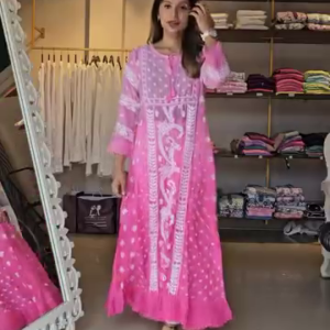 Blush Pink Chikankari Kurta Set – A Timeless Classic