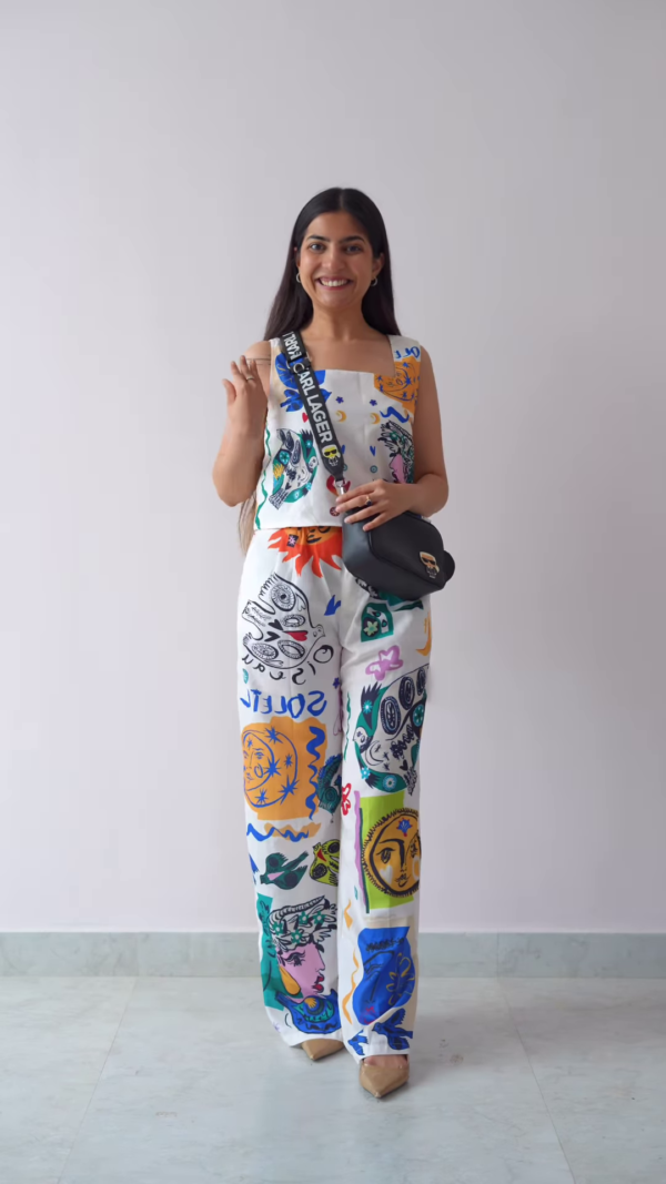 Elegant Black Embroidered Co-Ord Set - Image 7