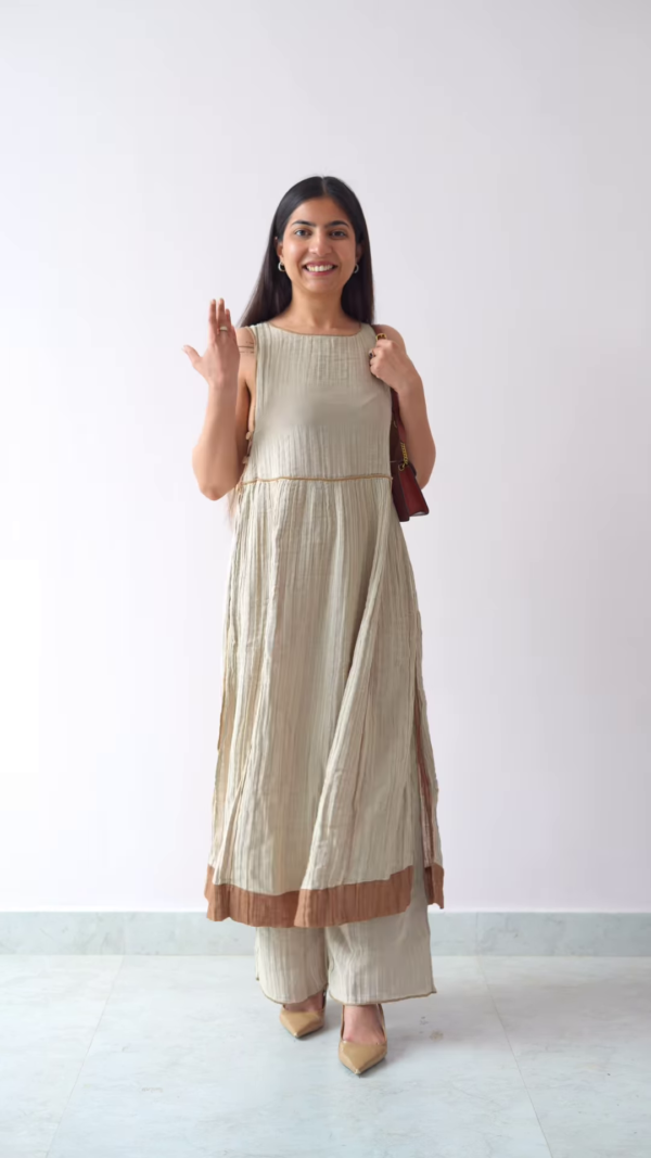 Elegant Black Embroidered Co-Ord Set - Image 5
