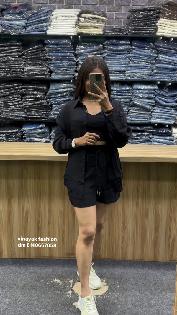 Black Three-Piece Co-Ord Set