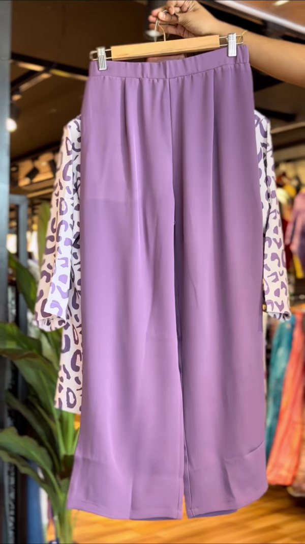Lavender Luxe – Three-Piece Printed Co-ord Set - Image 2