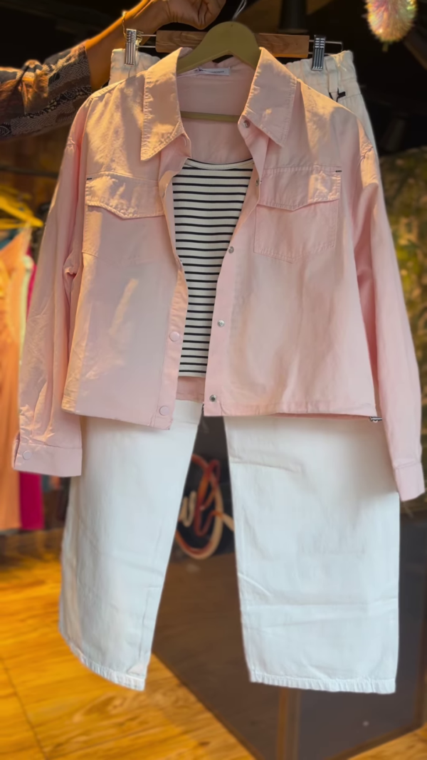 Blush Pink Street Style Co-Ord Set (3-Piece)