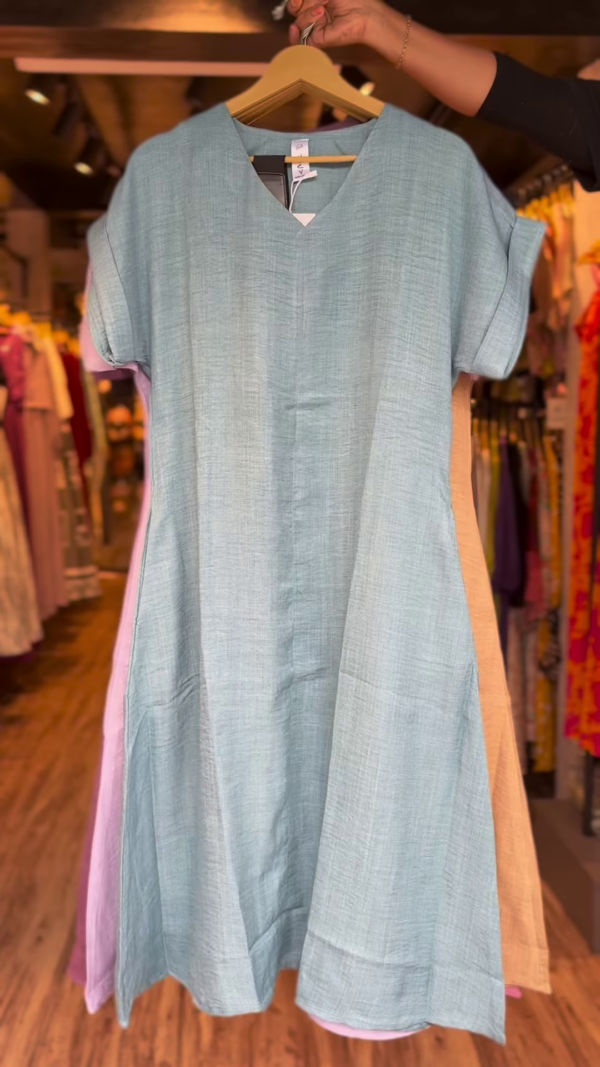 Blush Breeze Cotton Dress – Soft Pink Summer Essential - Image 2