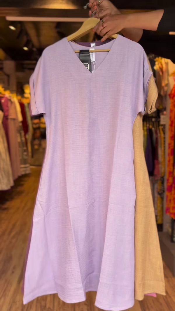 Blush Breeze Cotton Dress – Soft Pink Summer Essential - Image 6